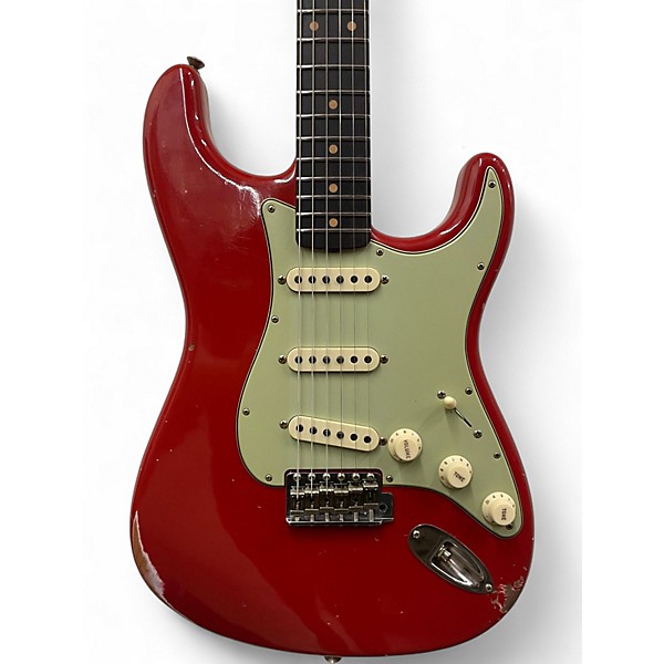 Used Fender Custom Shop 1962 Relic Stratocaster Aged Seminole Red Solid Body Electric Guitar