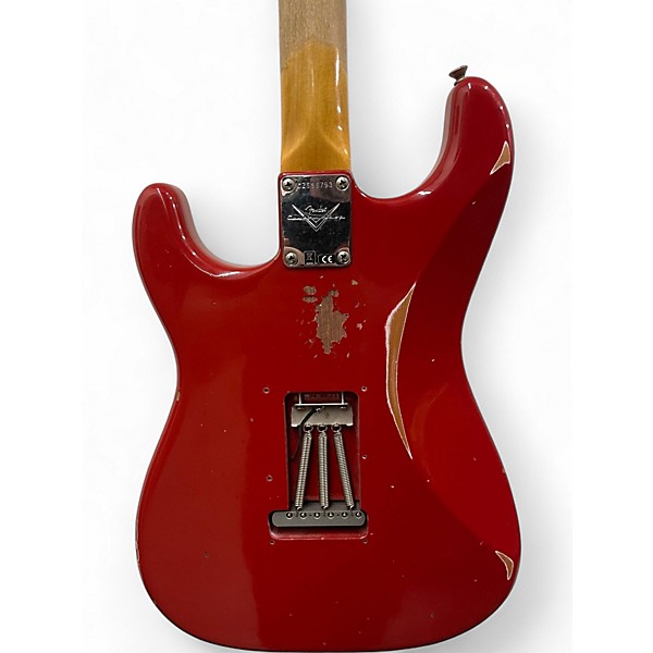 Used Fender Custom Shop 1962 Relic Stratocaster Aged Seminole Red Solid Body Electric Guitar