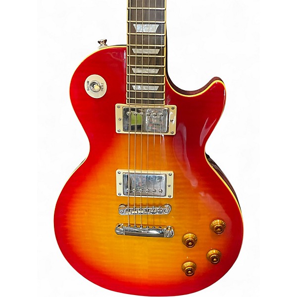 Used Epiphone Les Paul Standard Pro Cherry Sunburst Solid Body Electric Guitar