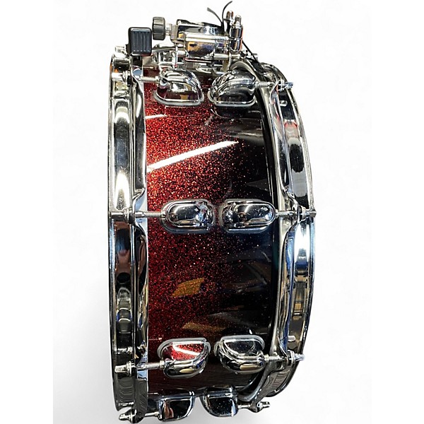 Used 2020s TAMA 5.5X14 Starclassic Performer Snare RED SPARKLE FADE Drum
