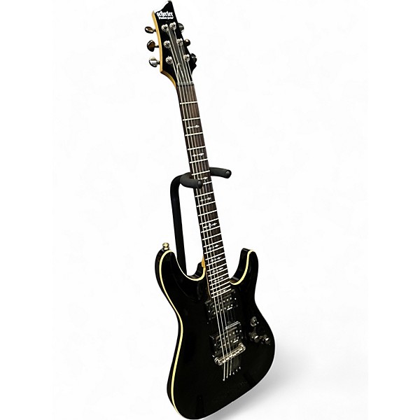 Used Schecter Guitar Research Omen 6 Black Solid Body Electric Guitar
