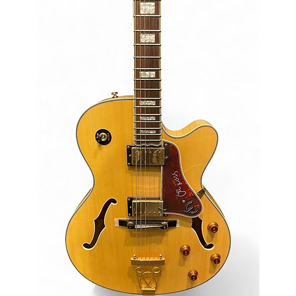 Used Epiphone Joe Pass Emperor II Natural Hollow Body Electric Guitar