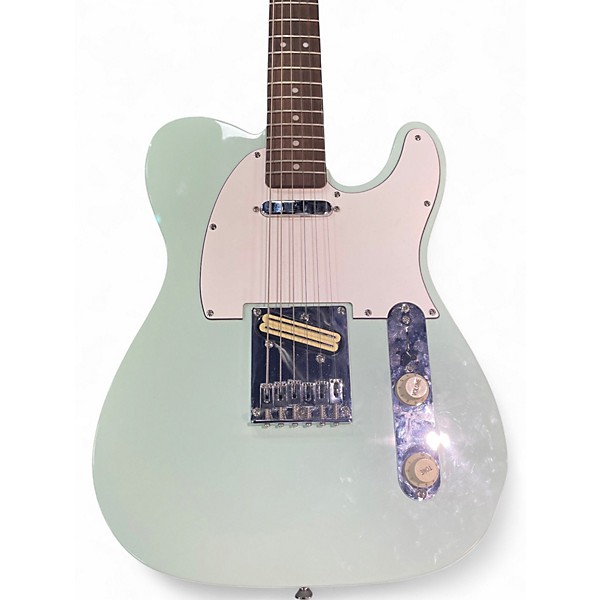 Used Squier Bullet Telecaster Surf Green Solid Body Electric Guitar