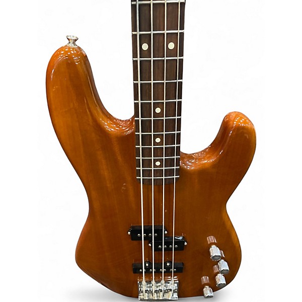 Used Fender Deluxe Active Precision Bass Vintage Natural Electric Bass Guitar