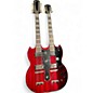 Used Epiphone G1275 Double Neck Wine Red Solid Body Electric Guitar thumbnail