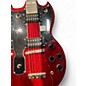 Used Epiphone G1275 Double Neck Wine Red Solid Body Electric Guitar