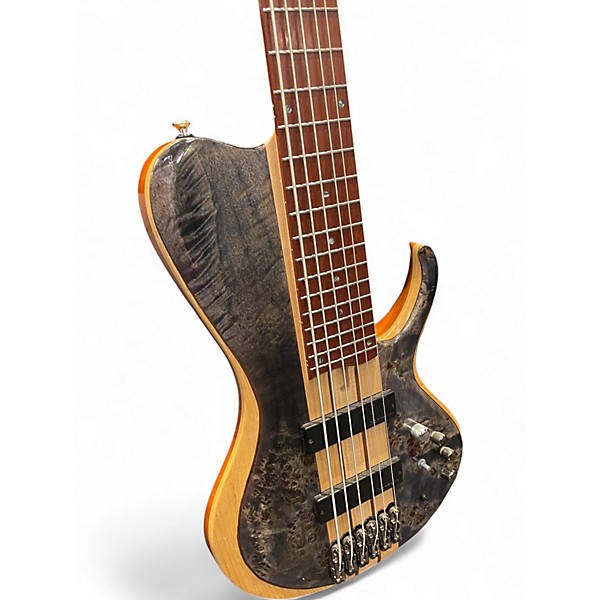 Used Ibanez BTB846 6 String Gray Electric Bass Guitar