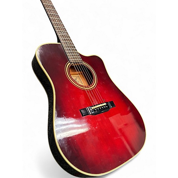 Used Alvarez 5083N Fusion Red Acoustic Electric Guitar