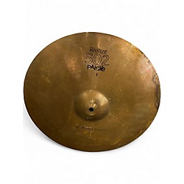 Used Paiste 16in 502 Bronze Power Crash Cymbal