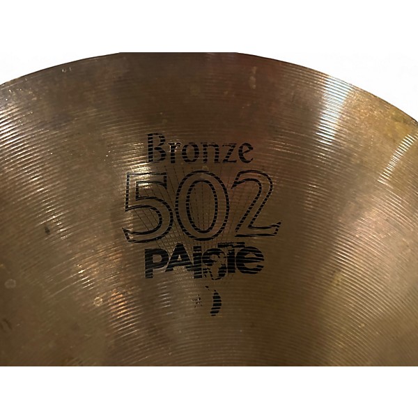 Used Paiste 16in 502 Bronze Power Crash Cymbal