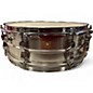 Vintage 1960s Ludwig 5X14 Acrolite Snare Brushed Chrome Drum thumbnail