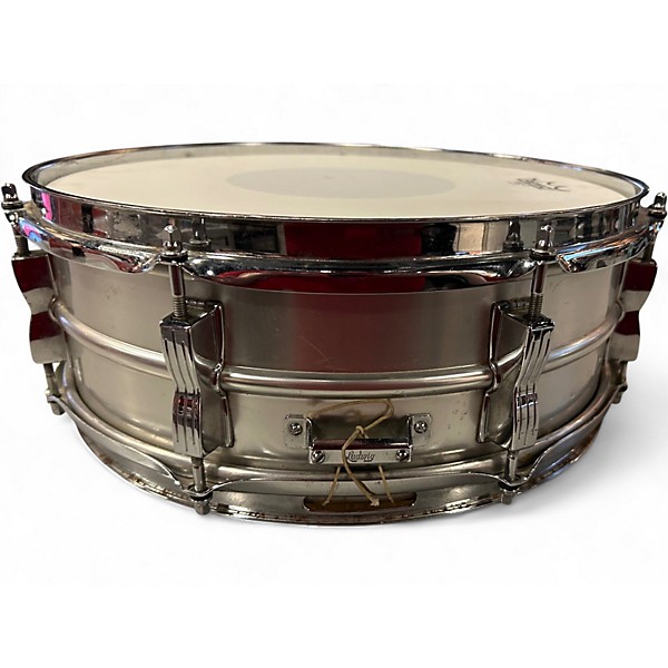 Vintage 1960s Ludwig 5X14 Acrolite Snare Brushed Chrome Drum