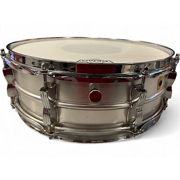 Vintage 1960s Ludwig 5X14 Acrolite Snare Brushed Chrome Drum