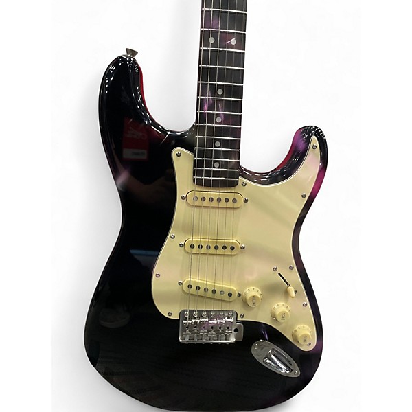 Used Donner SEEKER Black Solid Body Electric Guitar