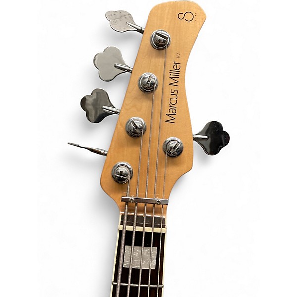 Used Sire Marcus Miller V7 Alder 5 String Vintage White Electric Bass Guitar