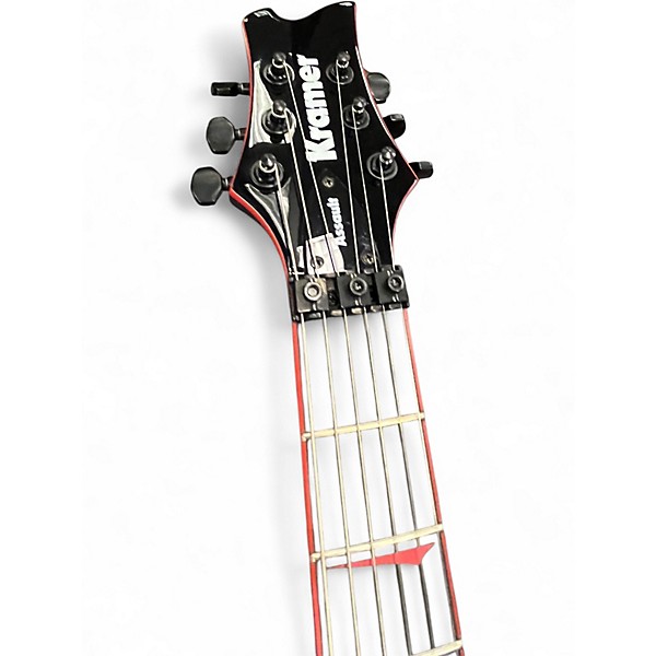 Used Kramer Assault 220 Black and Red Solid Body Electric Guitar