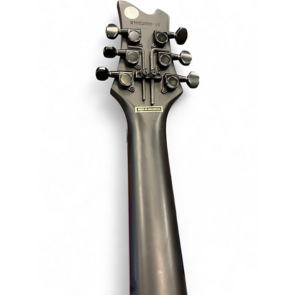 Used Kramer Assault 220 Black and Red Solid Body Electric Guitar