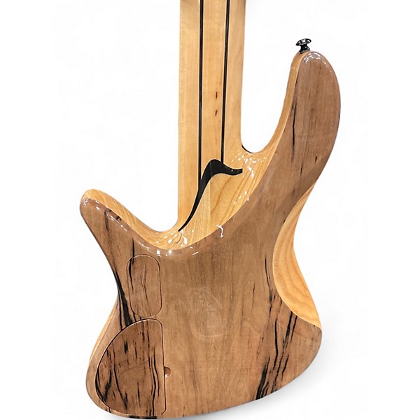 Used Zeline 5 String Custom Natural Electric Bass Guitar