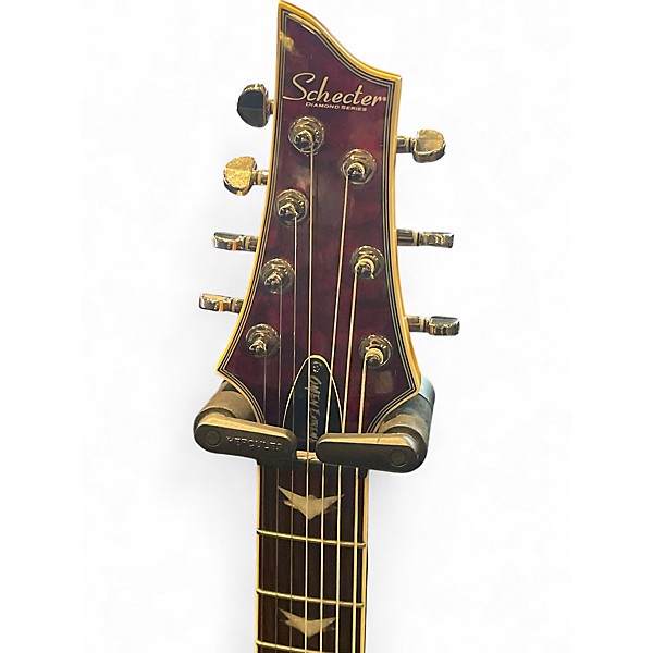 Used Schecter Guitar Research OMEN EXTREME 7 LEFTHANDED Black Cherry Solid Body Electric Guitar