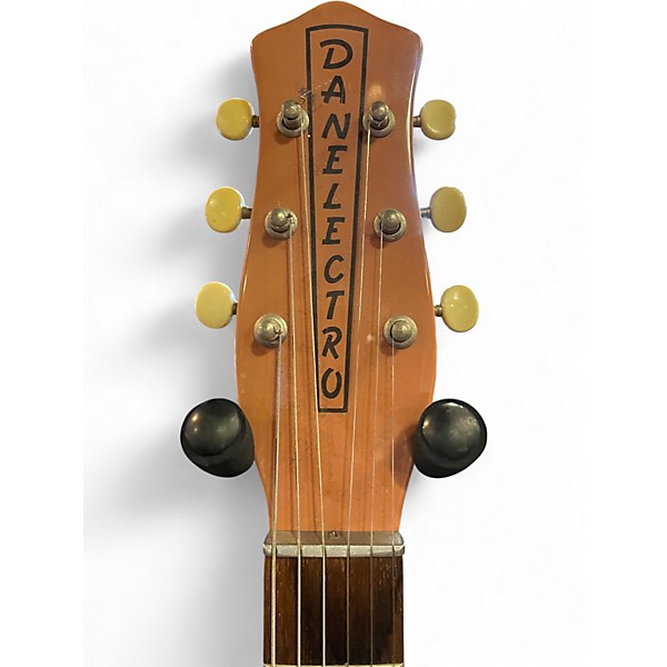 Used Danelectro U2 56 Reissue Salmon Solid Body Electric Guitar