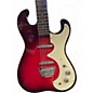 Used Silvertone 1449 Red Sparkle Burst Solid Body Electric Guitar