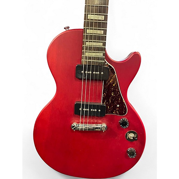 Used Epiphone Les Paul Special P90s Trans Matte Red Solid Body Electric Guitar