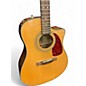 Used Fender CD220SCE Exotic Ash Burl Natural Acoustic Electric Guitar