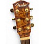 Used Fender CD220SCE Exotic Ash Burl Natural Acoustic Electric Guitar