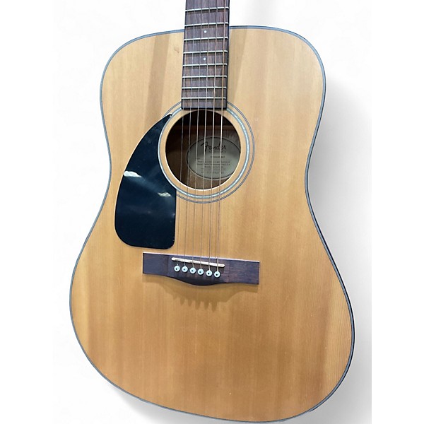 Used 2012 Fender CD100 Left Handed Natural Acoustic Guitar