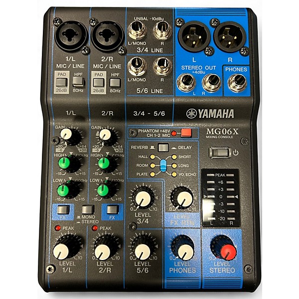 Used Yamaha MG06X Unpowered Mixer