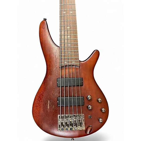 Used Ibanez SR506 6 String Natural Electric Bass Guitar