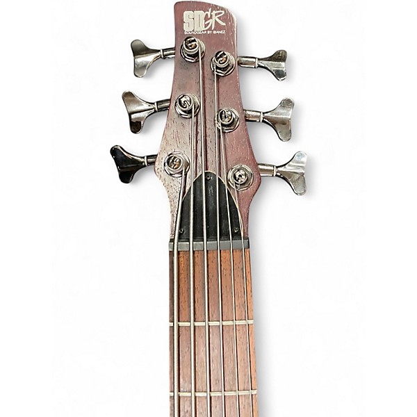 Used Ibanez SR506 6 String Natural Electric Bass Guitar