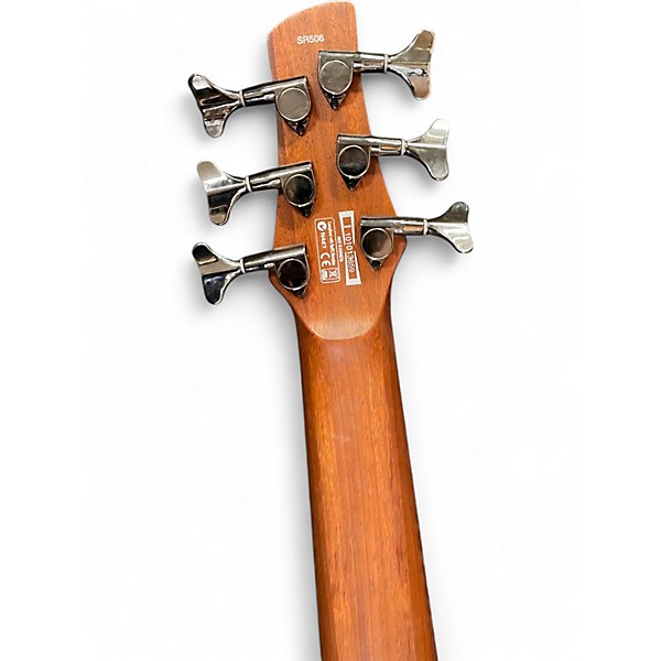 Used Ibanez SR506 6 String Natural Electric Bass Guitar