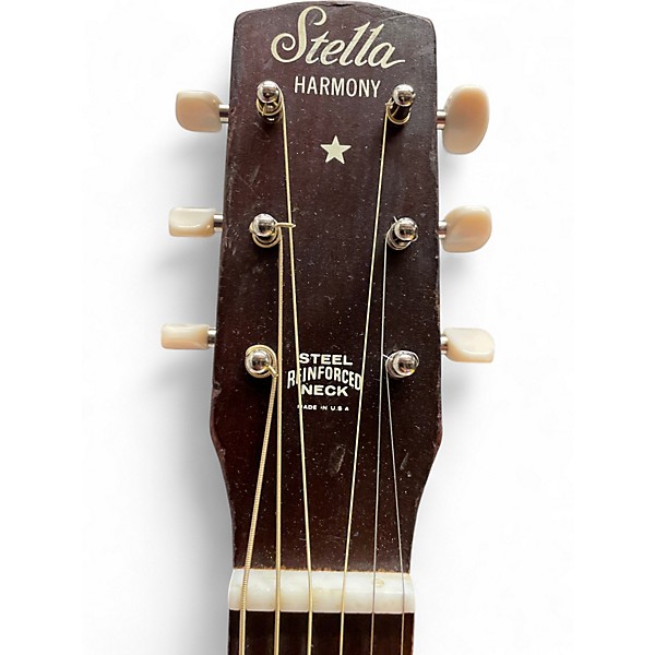 Used Stella HARMONY Natural Acoustic Guitar