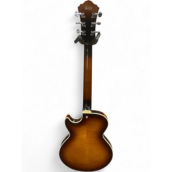 Used Ibanez AGS73fm 2 Tone Sunburst Hollow Body Electric Guitar
