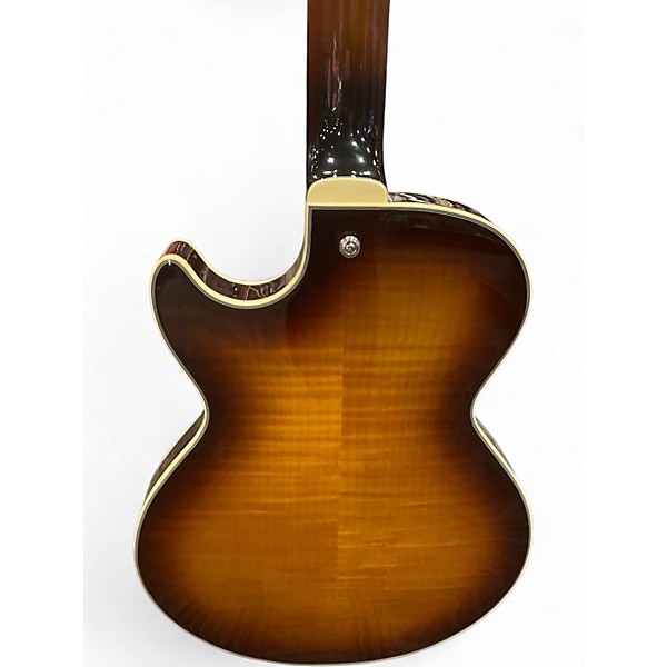 Used Ibanez AGS73fm 2 Tone Sunburst Hollow Body Electric Guitar
