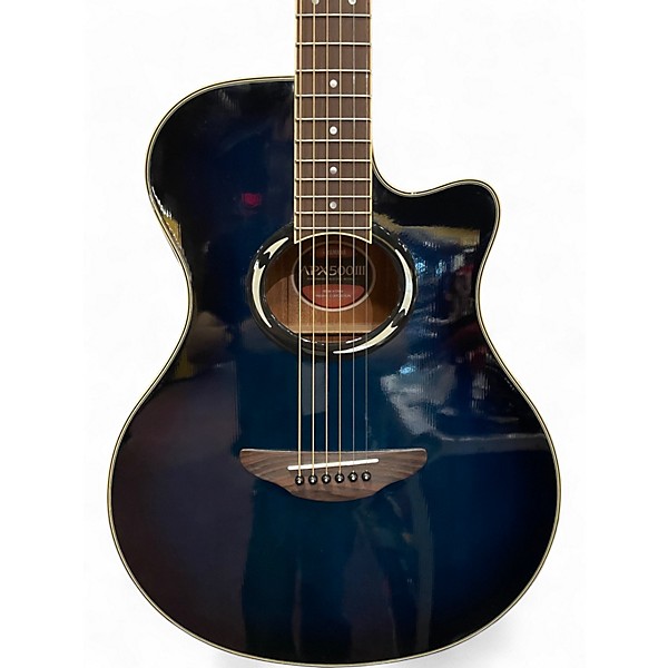 Used Yamaha APX500III Blue Acoustic Electric Guitar