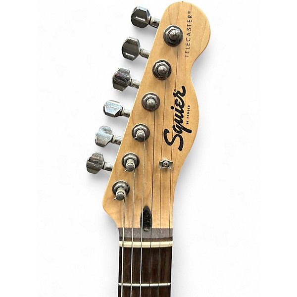 Used Squier Telecaster RED GLITTER Solid Body Electric Guitar