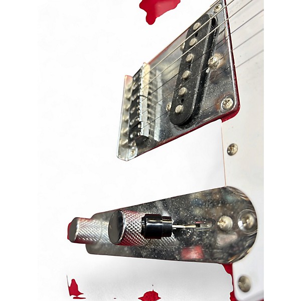 Used Squier Telecaster RED GLITTER Solid Body Electric Guitar
