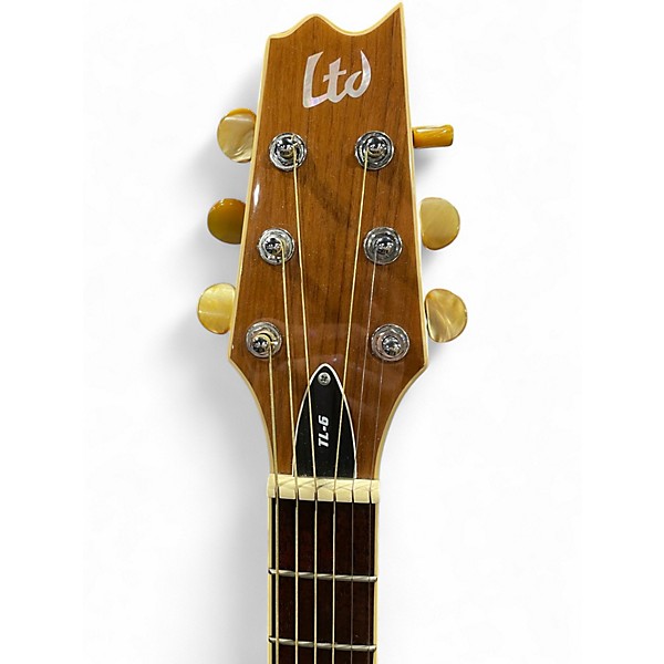 Used ESP LTD TL6 Chrome Red Acoustic Electric Guitar