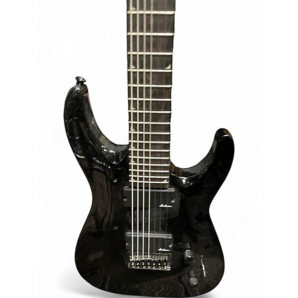 Used Jackson JS22 7 STRING  BLACK Solid Body Electric Guitar