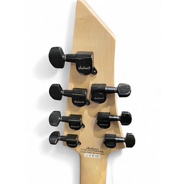 Used Jackson JS22 7 STRING  BLACK Solid Body Electric Guitar