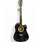 Used Esteban alc-200 Black and Silver Acoustic Electric Guitar thumbnail