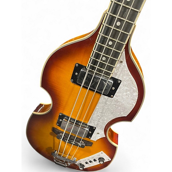 Used Rogue VB100 2 Tone Sunburst Electric Bass Guitar