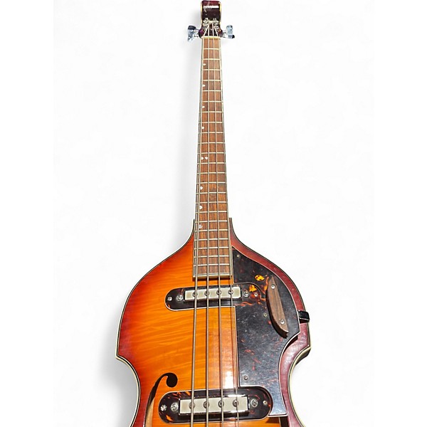 Used Conrad VIOLIN BASS 2 Color Sunburst Electric Bass Guitar
