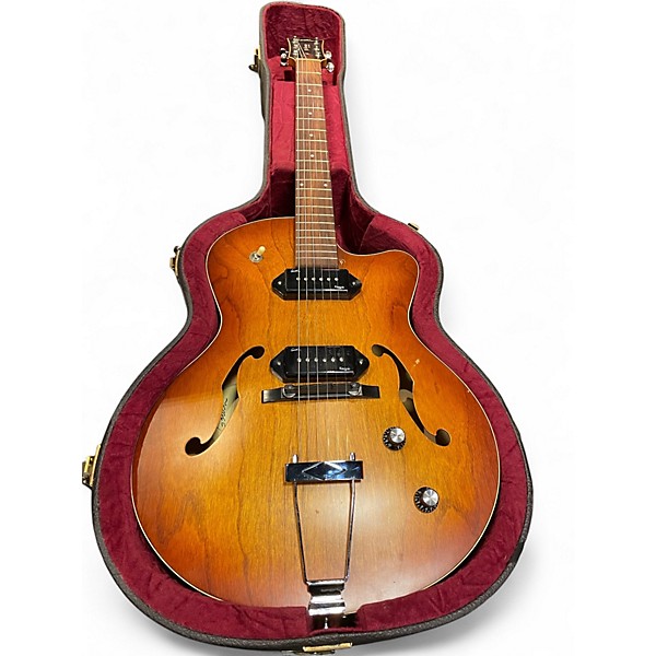 Used Godin 5th Avenue Kingpin II Brown Hollow Body Electric Guitar