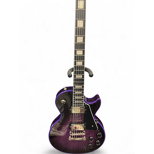 Used Epiphone Les Paul Custom Purple Solid Body Electric Guitar