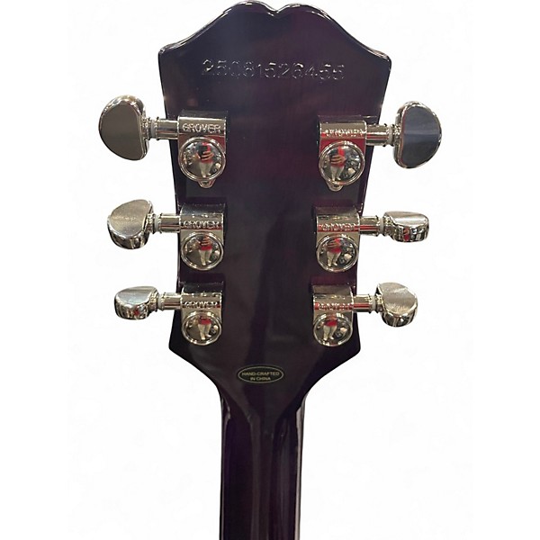 Used Epiphone Les Paul Custom Purple Solid Body Electric Guitar