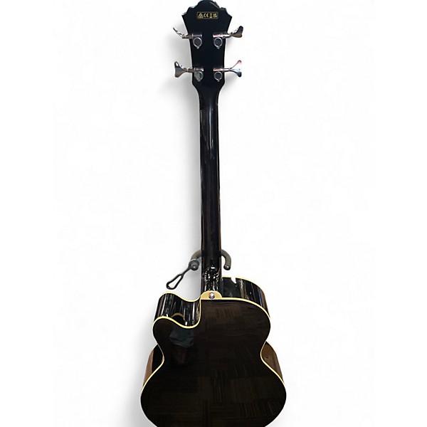 Used Ibanez AEB5E Black Acoustic Bass Guitar