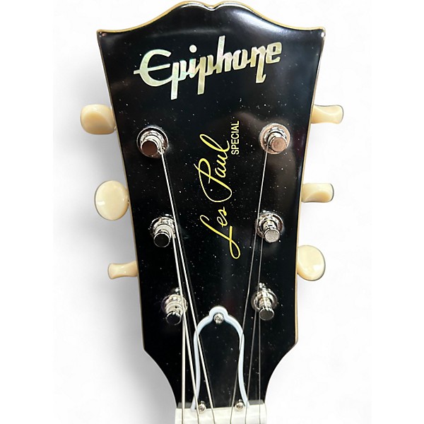 Used Epiphone INSPIRED BY GIBSON 1960 LES PAUL DOUBLE CUT TV Yellow Solid Body Electric Guitar